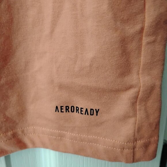 Adidas Peach T-Shirt Aeroready Logo - Picture 4 of 8